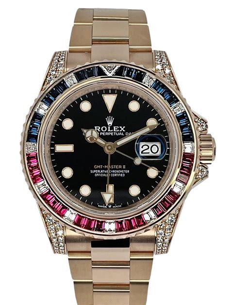 rolex gmt-master 2 rose gold preis|rolex gmt ruby sapphire.